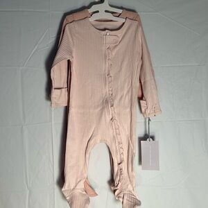 Cloud Island Blush Pink Kids Footie 2-Pack